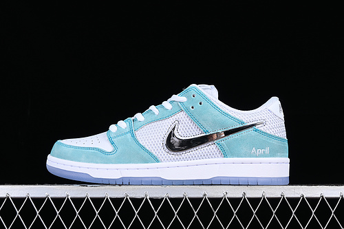 April Skateboards X Dunk Low Sb Turbo Green/Metallic Silver 5