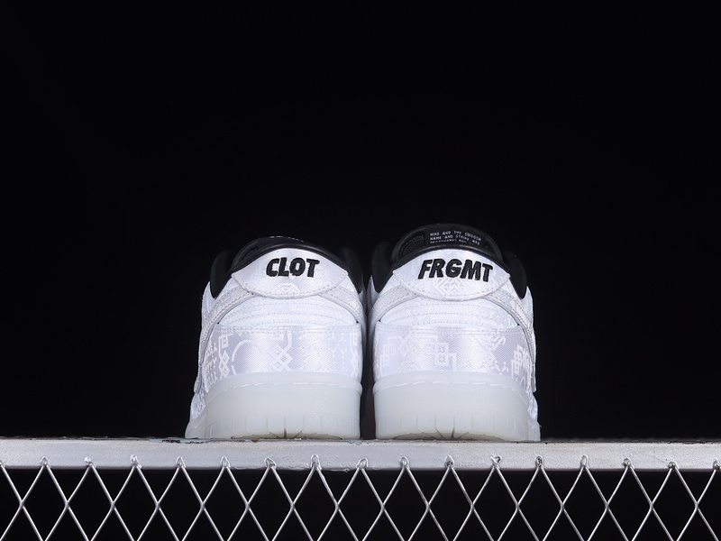 Dunk Low X Fragment X Clot Purple/White/Black 7