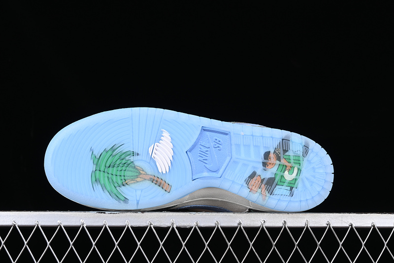 Crenshaw Skate Club X Dunk Low Sb Sail/Light Blue/Cedar 5