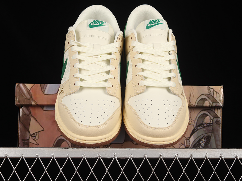 Dunk Low L*V White/Beige/Green 5