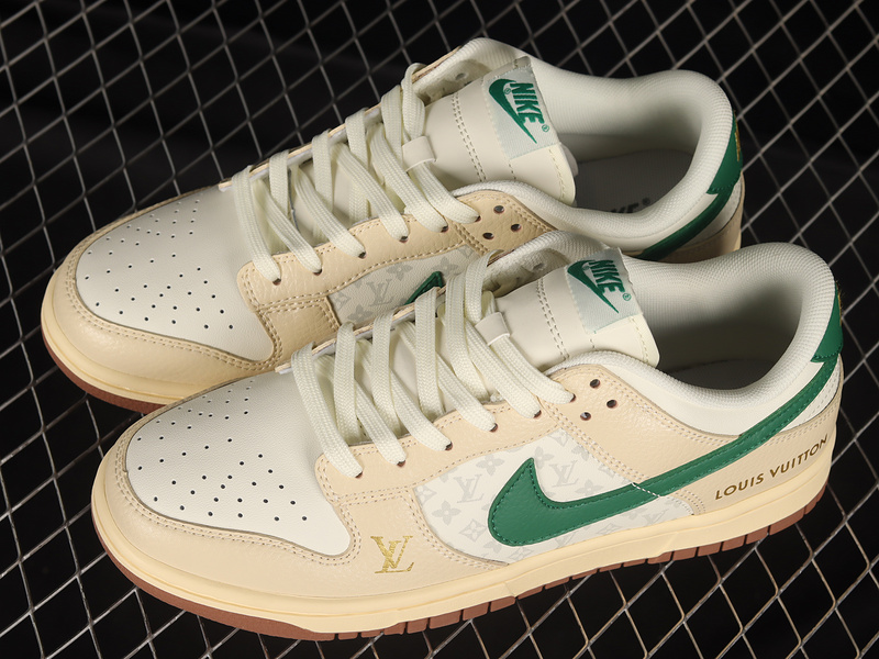 Dunk Low L*V White/Beige/Green 15