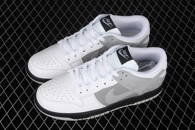 Sb Dunk Low White/Neutral Grey-Black 25