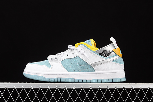 Sb Dunk Low Light Blue/White/Yellow-Red 21