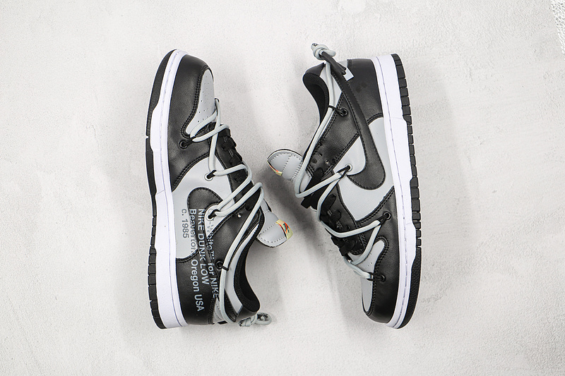 Ow X Futura X Sb Dunk Low Pro Black/Grey/White 5