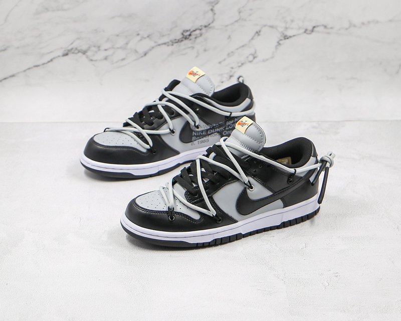 Ow X Futura X Sb Dunk Low Pro Black/Grey/White 13