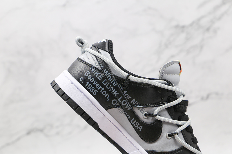 Ow X Futura X Sb Dunk Low Pro Black/Grey/White 19