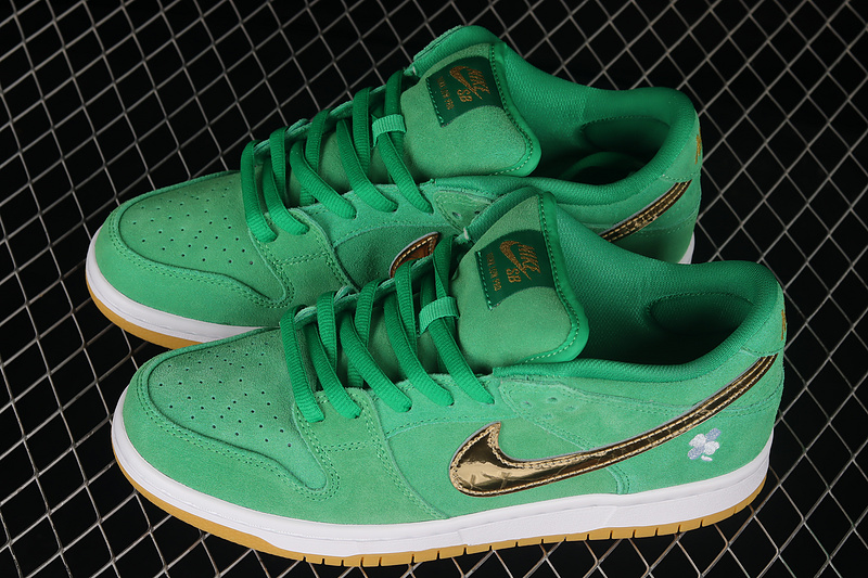 Dunk Low Sb St Patrick S Day Lucky Green/Metallic Gold 9