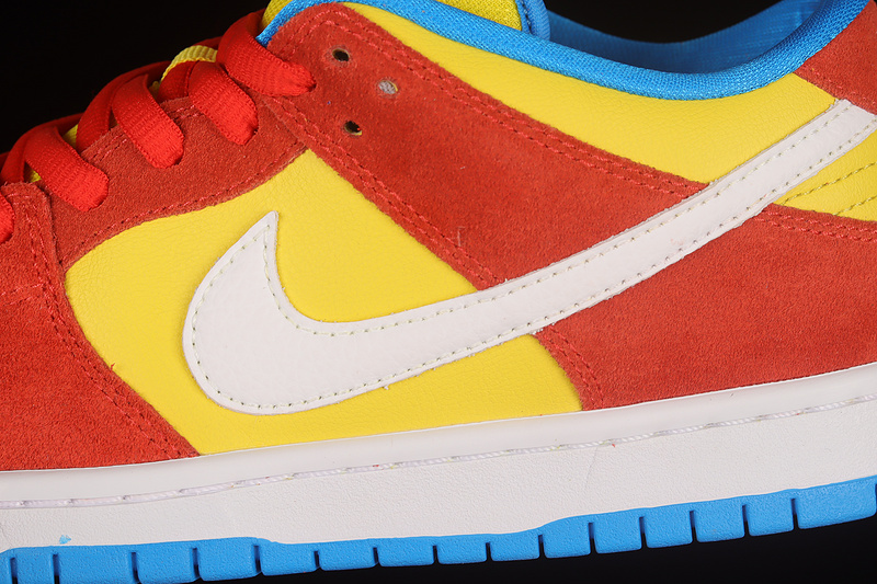 Dunk Low Pro Sb 'Bart Simpson'habanero Red/White/Blue Hero 7