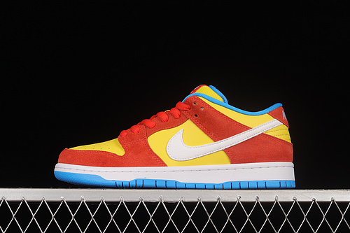 Dunk Low Pro Sb 'Bart Simpson'habanero Red/White/Blue Hero 11