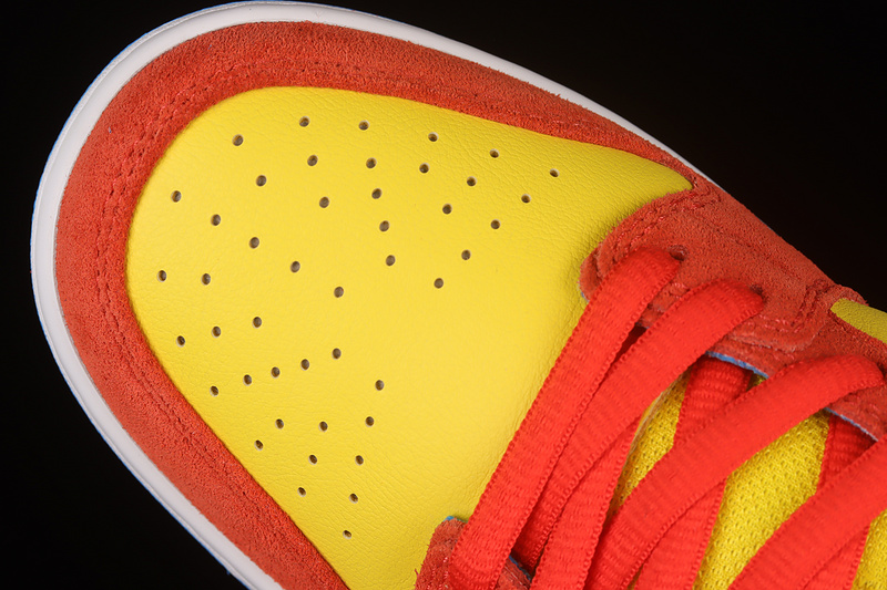 Dunk Low Pro Sb 'Bart Simpson'habanero Red/White/Blue Hero 23