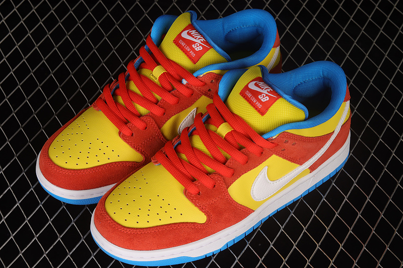 Dunk Low Pro Sb 'Bart Simpson'habanero Red/White/Blue Hero 31