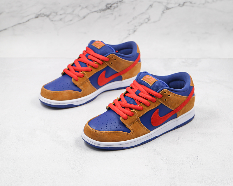 Dunk Low Sb Wheat/Light Fusion Red/Dark Blue 9