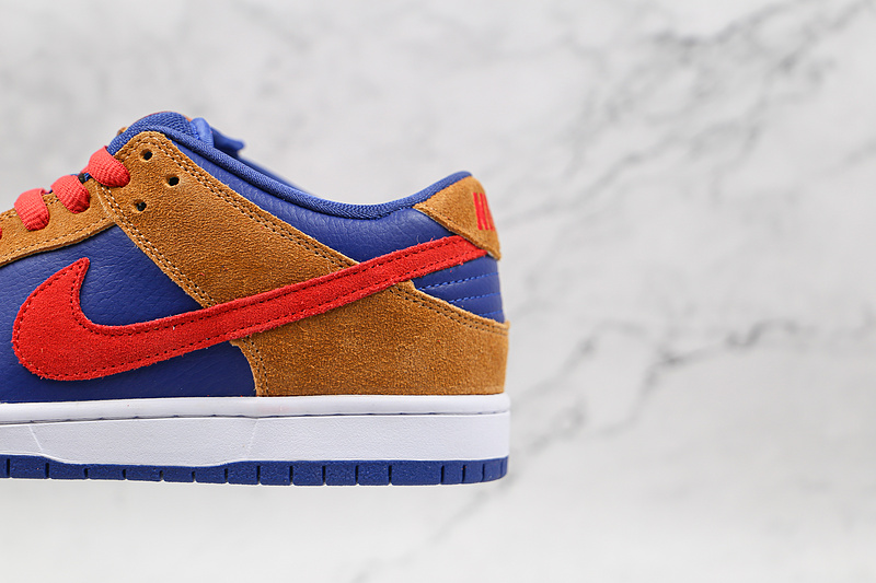 Dunk Low Sb Wheat/Light Fusion Red/Dark Blue 11