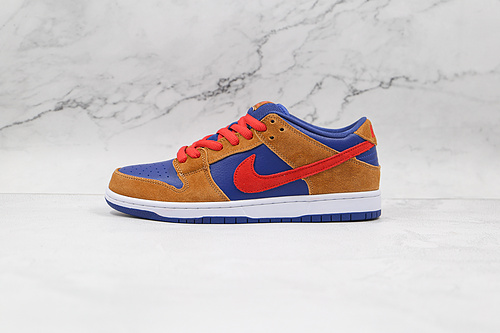 Dunk Low Sb Wheat/Light Fusion Red/Dark Blue 19