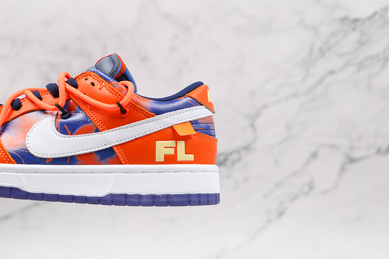 Ow X Sb Dunk Low X Fl Orange/Navy Blue-White 19