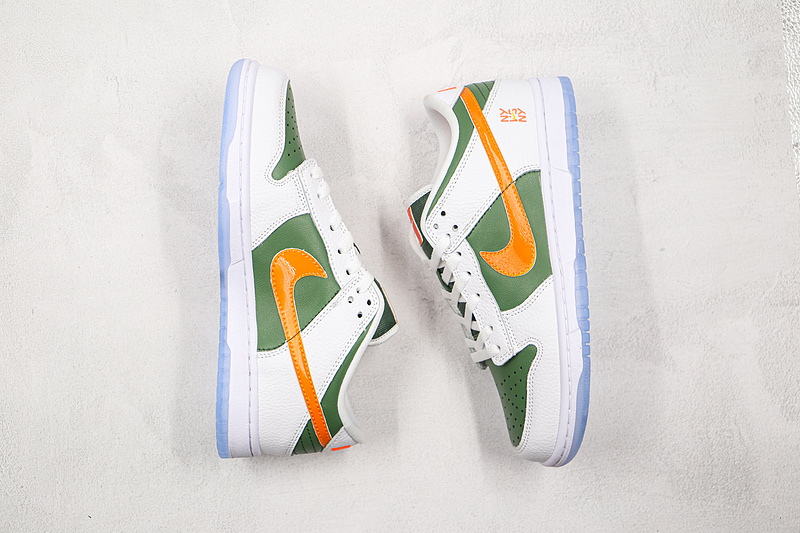 Sb Dunk Low Ny Vs Ny White/Green/Orange 5