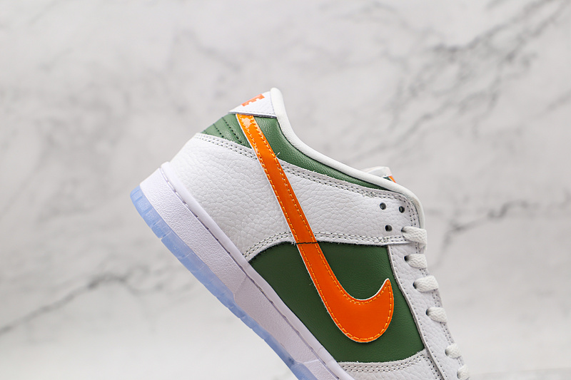 Sb Dunk Low Ny Vs Ny White/Green/Orange 9