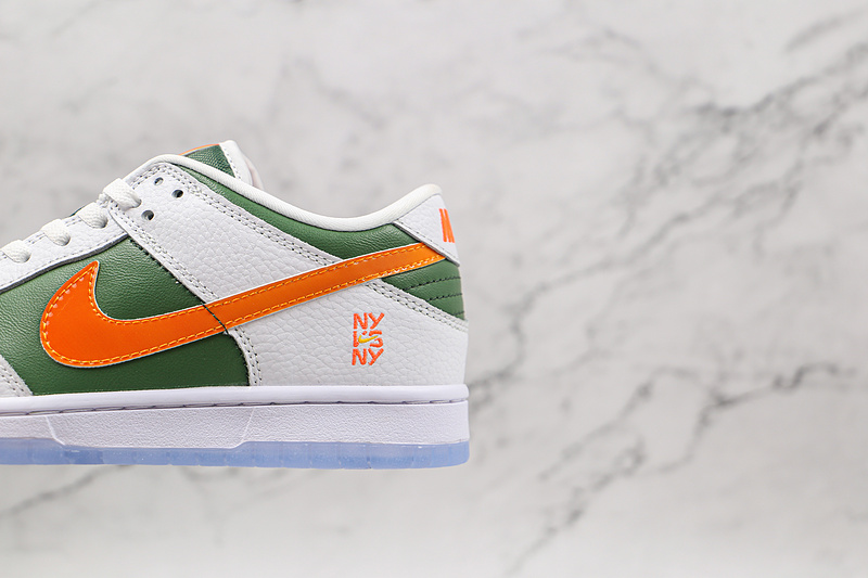 Sb Dunk Low Ny Vs Ny White/Green/Orange 13