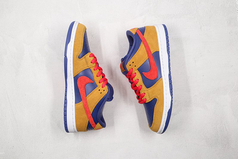 Sb Dunk Low Pelle Hat Wheat/Light Fusion Red/Dark Purple 7