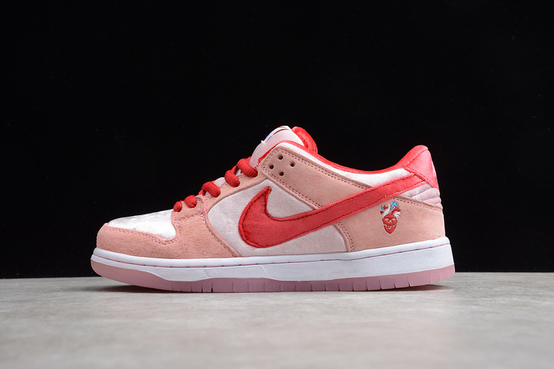 Gz Sb Dunk Low Strangelove Skateboards Regular Box Pink/Red-White 5