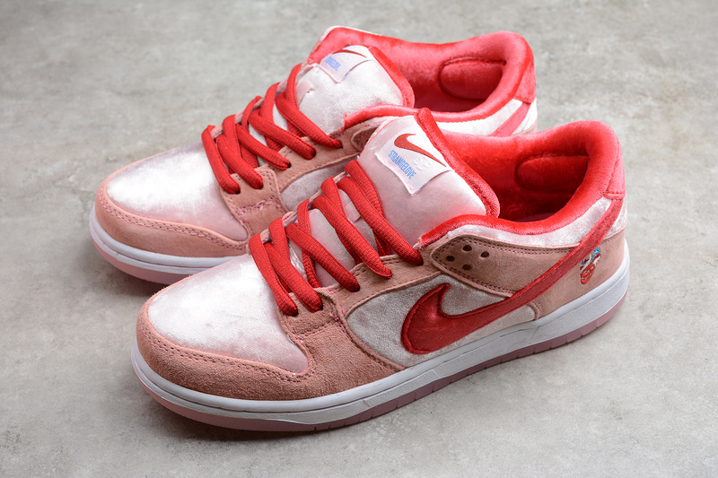 Gz Sb Dunk Low Strangelove Skateboards Regular Box Pink/Red-White 25