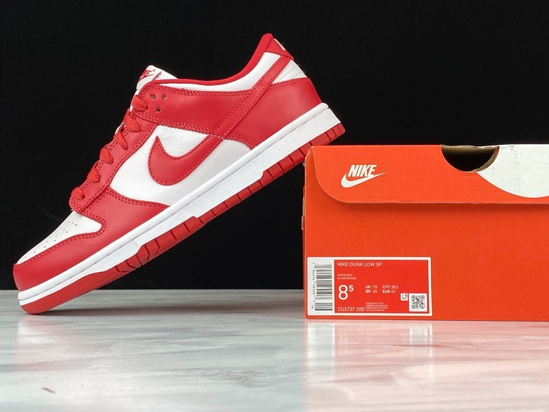 Sb Dunk Low White/University Red 19