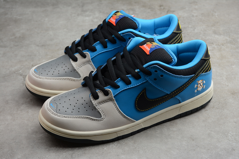 Sb Dunk Low X Instant Skateboard Blue/Black/Grey 5