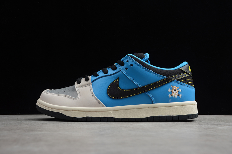 Sb Dunk Low X Instant Skateboard Blue/Black/Grey 11