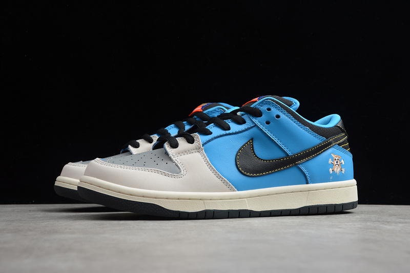 Sb Dunk Low X Instant Skateboard Blue/Black/Grey 27