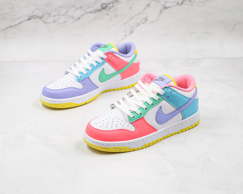 Sb Dunk Low Se Easter White/Green Glow/Sunset Pulse 9