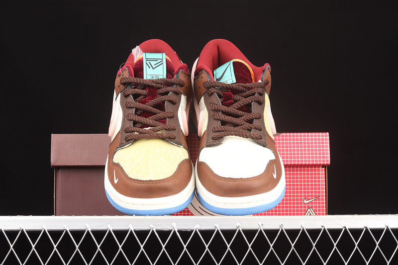 Social Status X Sb Dunk Mid Chocolate Milk Canvas/Mid Soft Pink/Burnt Brown 21