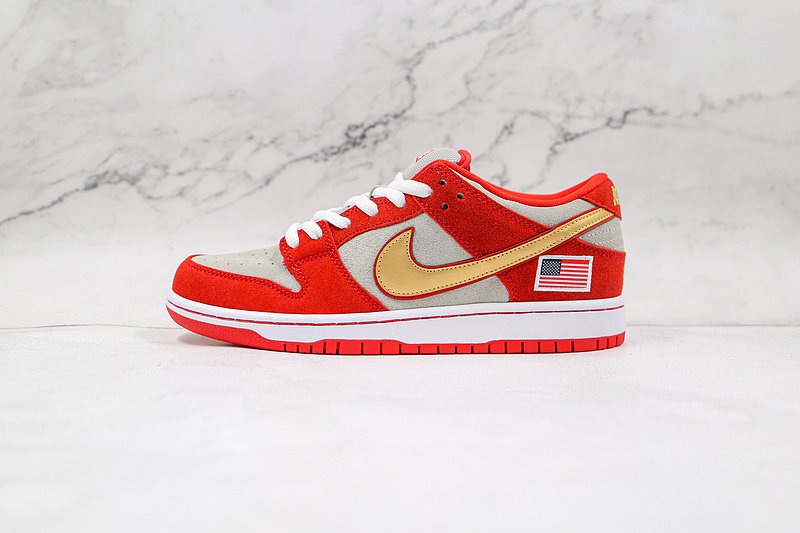 Sb Dunk Low Nasty Boys Red/White/Gold 9