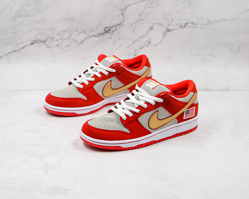 Sb Dunk Low Nasty Boys Red/White/Gold 15