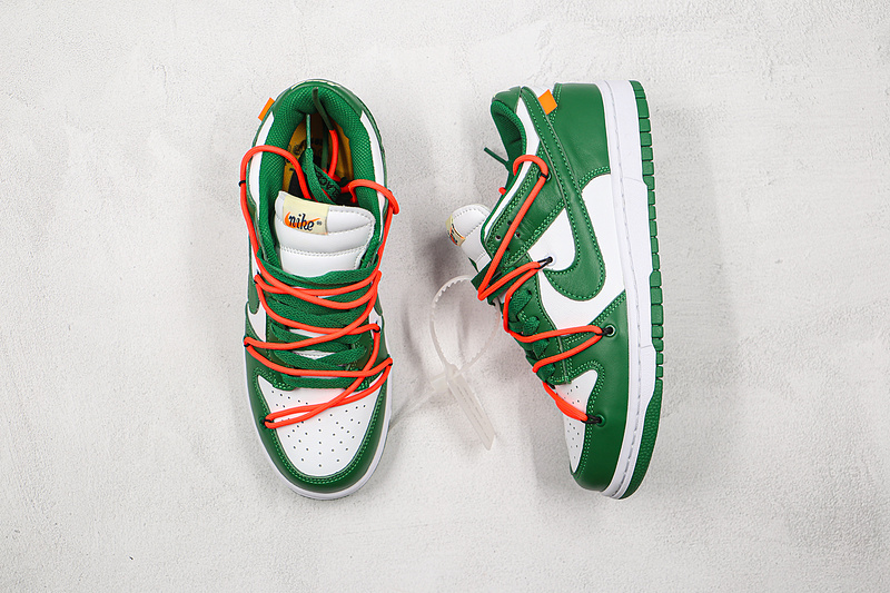 Ow X Futura X Sb Dunk Low Powder Green/White 9