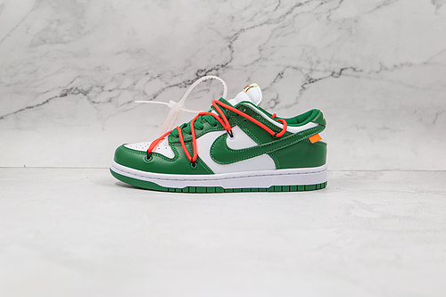 Ow X Futura X Sb Dunk Low Powder Green/White 11