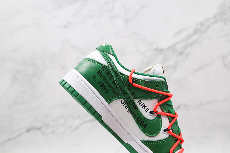 Ow X Futura X Sb Dunk Low Powder Green/White 15