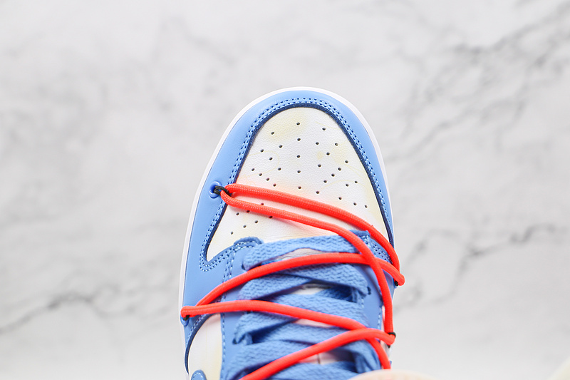 Ow X Futura X Dunk Low Sb Unc Dark Powder Blue/White/University Blue 9