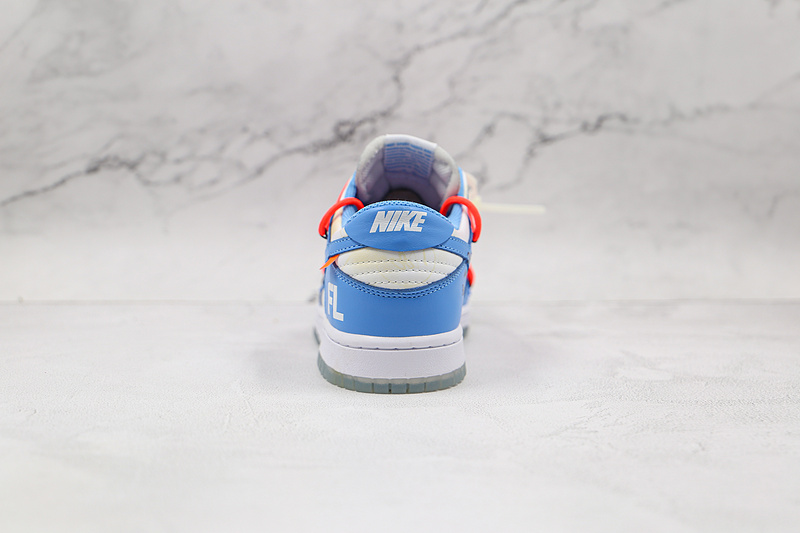 Ow X Futura X Dunk Low Sb Unc Dark Powder Blue/White/University Blue 13