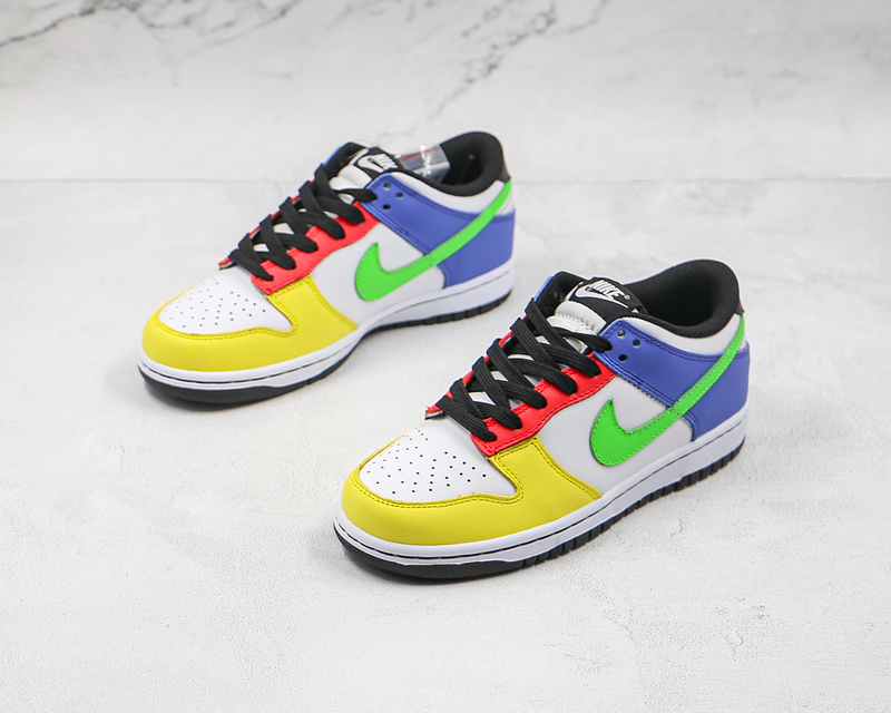 Sb Dunk Low Green Strike/Ember Glow/Vintage Yellow/Sapphire 5