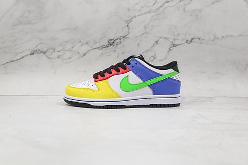 Sb Dunk Low Green Strike/Ember Glow/Vintage Yellow/Sapphire 19