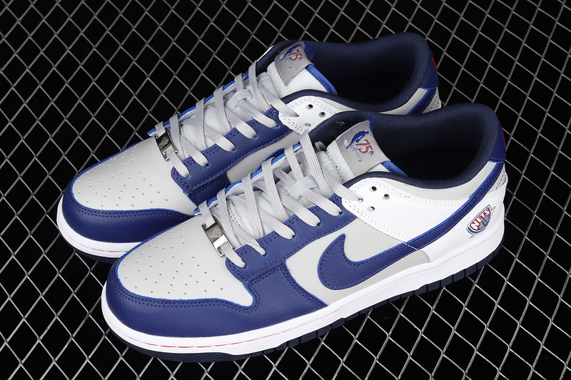 Nba X Sb Dunk Low Brooklyn Nets Light Grey/Navy Blue/White 5