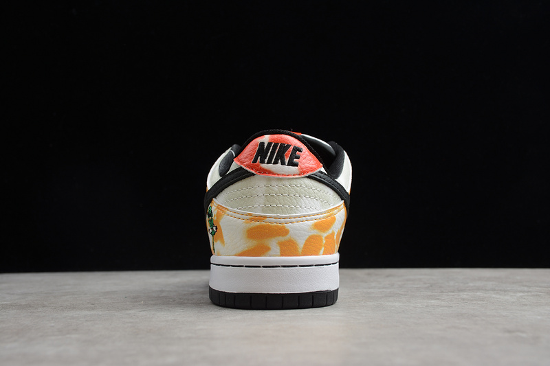 Sb Dunk Low Raygun Tie-Dye White/Orange Flash 9