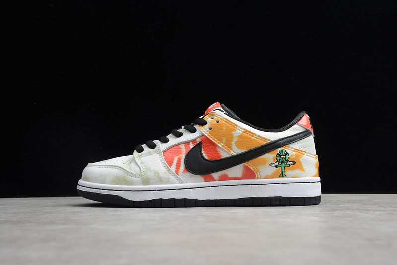 Sb Dunk Low Raygun Tie-Dye White/Orange Flash 17