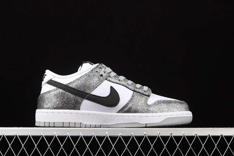 Zg Sb Dunk Low Shimmer Silver/Black/White 17