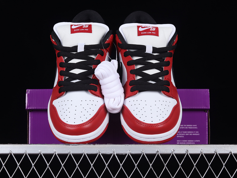 Dunk Low Sb White/Red/Black 25