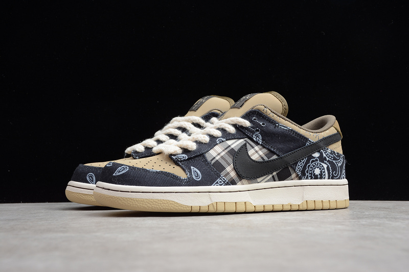 Sb Dunk Low Travis Scott Black/Parachute Beige-Petra Brown 9