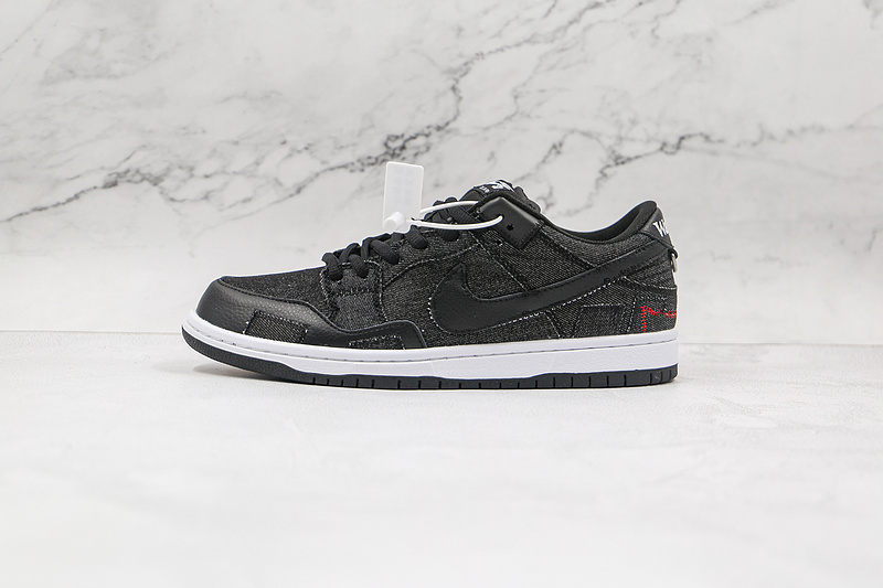 Wasted Youth X Dunk Low Sb Black Denim Black/University Red/White 19