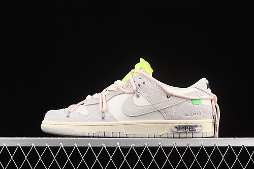 Ow X Sb Dunk Low Lot 12 Of 50 Sail/Neutral Grey/Crimson Tint 3