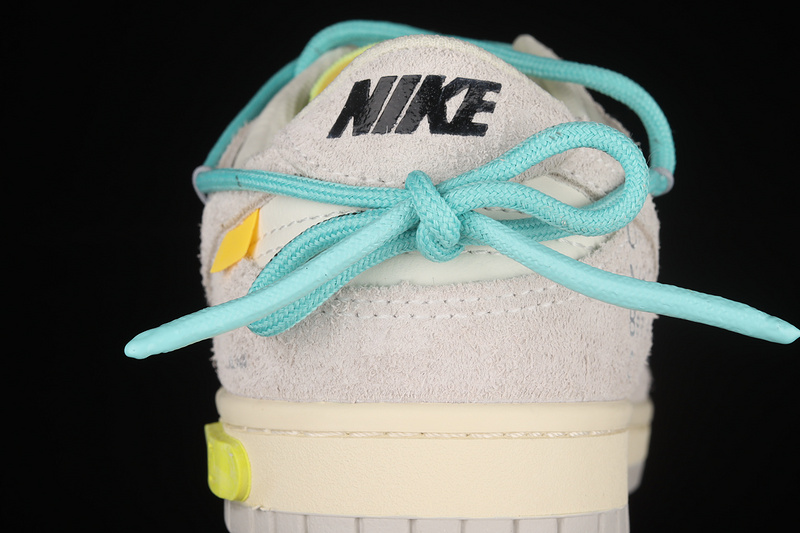 Ow X Sb Dunk Low Lot 14 Of 50 Sail/Neutral Grey/Mint Green 3