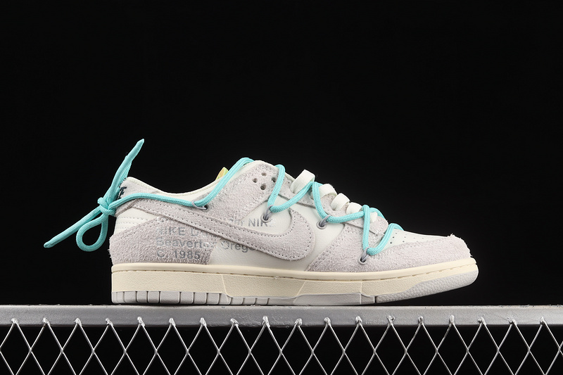 Ow X Sb Dunk Low Lot 14 Of 50 Sail/Neutral Grey/Mint Green 7